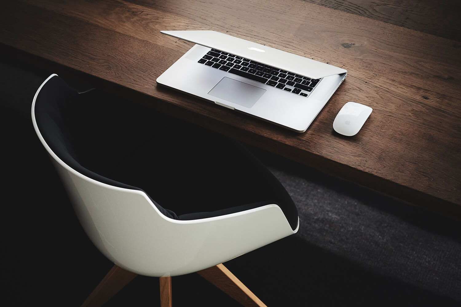 computer at desk